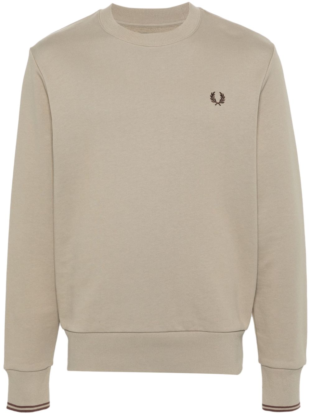 Fred Perry Sweatshirt mit Logo-Stickerei - Nude von Fred Perry