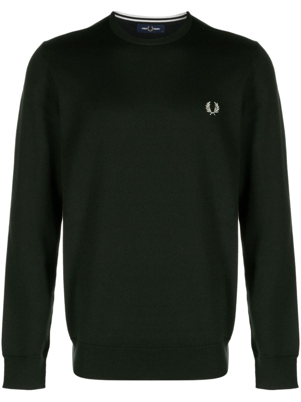 Fred Perry Pullover mit Logo-Stickerei - Grün von Fred Perry