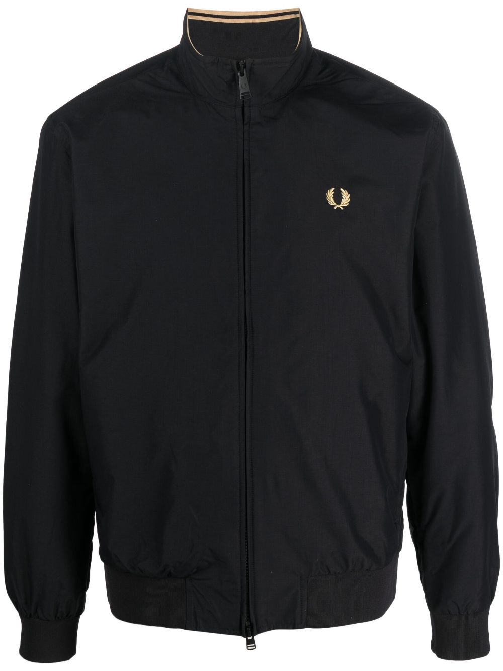 Fred Perry Jacke mit Logo-Stickerei - Schwarz von Fred Perry