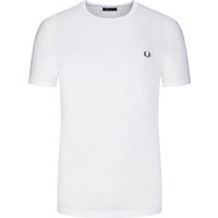 Fred Perry Unifarbenes T-Shirt mit Logo-Stickerei von Fred Perry