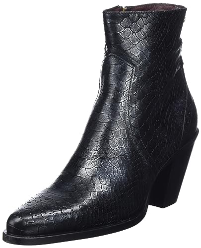 Fred de la Bretoniere Damen Blaire with Brogue Print Ankle Boot, Black, 37 EU von Fred de la Bretoniere