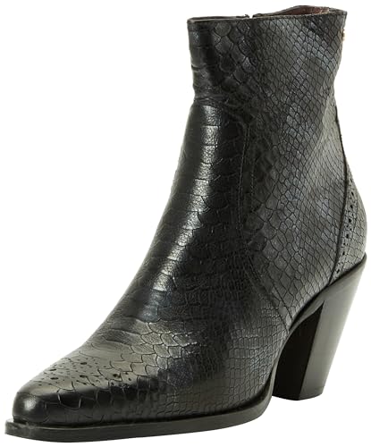 Fred de la Bretoniere Damen Blaire with Brogue Print Ankle Boot, Black, 38 EU von Fred de la Bretoniere