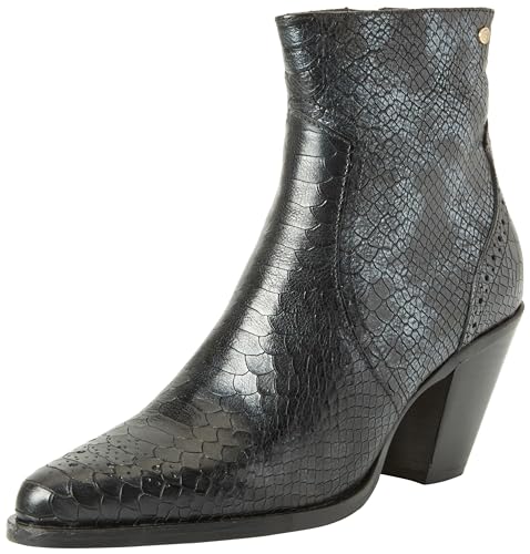 Fred de la Bretoniere Damen Blaire with Brogue Print Ankle Boot, Black, 39 EU von Fred de la Bretoniere