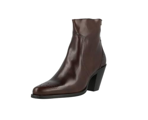 Fred de la Bretoniere Damen Blaire with Brogue Print Ankle Boot, Dark Brown, 37 EU von Fred de la Bretoniere