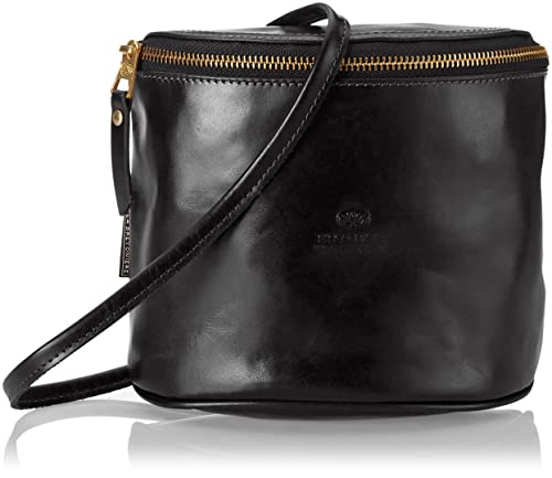 Fred de la Bretoniere Damen FRB0243 Crossbody shiny nappa, Schwarz, Einheitsgröße EU von Fred de la Bretoniere