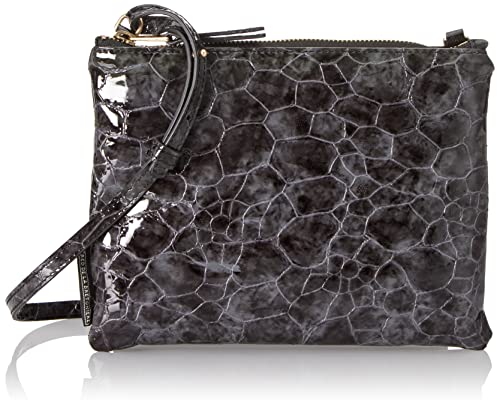 Fred de la Bretoniere Damen FRB0254 crossbody patent croco, Dark Grey, Einheitsgröße EU von Fred de la Bretoniere