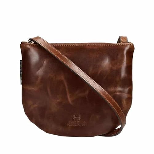 Fred de la Bretoniere Damen FRB0355 Crossbody shiny nappa, Cognac, Einheitsgröße EU von Fred de la Bretoniere