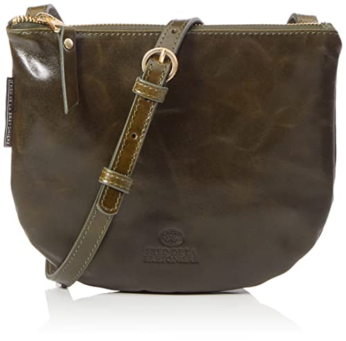 Fred de la Bretoniere Damen FRB0355 Crossbody shiny nappa, Dark Green, Einheitsgröße EU von Fred de la Bretoniere