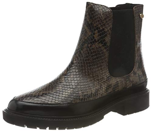 Fred de la Bretoniere Damen FRS0717 Chelsea Ankle Boot 3 cm Croco Printed Leather, Brown, 37 EU von Fred de la Bretoniere