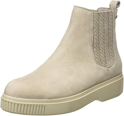 Fred de la Bretoniere Damen FRS1178 Chelsea Ankle Boot Nubuck Leather, Light Grey, 36 EU von Fred de la Bretoniere