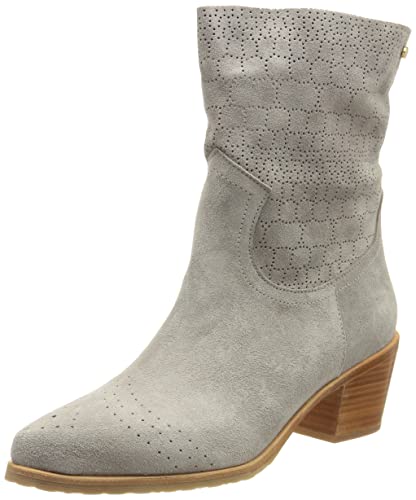 Fred de la Bretoniere Damen FRS1187 Western Ankle Boot Suede, Grey, 38 EU von Fred de la Bretoniere