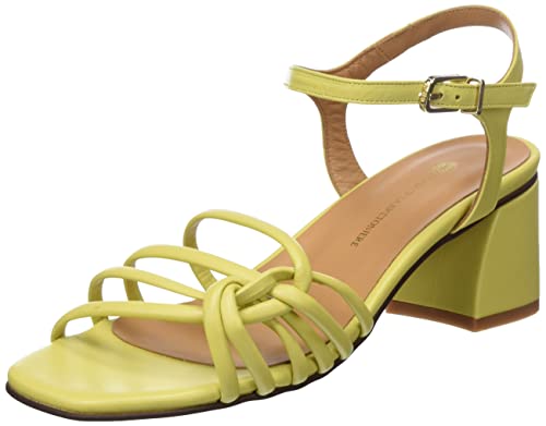 Fred de la Bretoniere Damen FRS1384 Sandalette Soft Nappa Leather Heeled Sandal, Lime, 36 EU von Fred de la Bretoniere