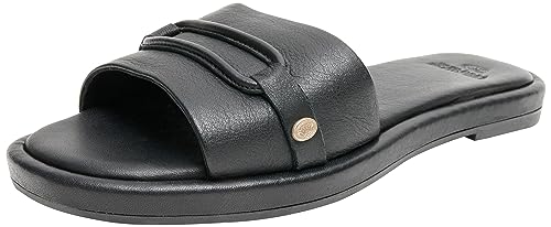 Fred de la Bretoniere Damen FRS1426 Slipper Soft Nappa Leather Flat Sandal, Black, 39 EU von Fred de la Bretoniere