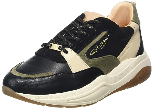 Fred de la Bretoniere Damen Flame Sneaker, Black/Army Green, 37 EU von Fred de la Bretoniere