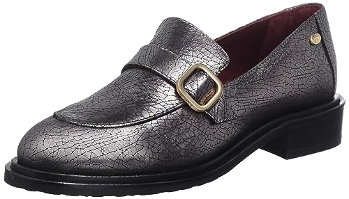 Fred de la Bretoniere Damen ILAY with Buckle Loafer, Black, 38 EU Fred de la Bretoniere Damen ILAY with Buckle Loafer, Black, 38 EU von Fred de la Bretoniere