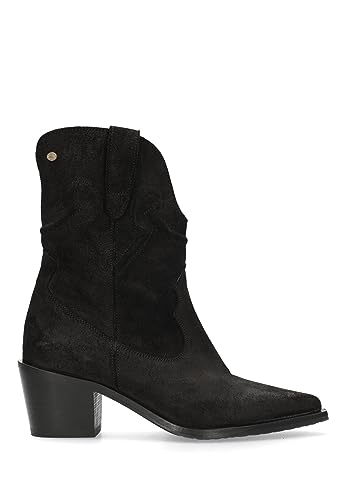 Fred de la Bretoniere Damen Jolie Western Bootie Ankle Boot, Black, 36 EU von Fred de la Bretoniere