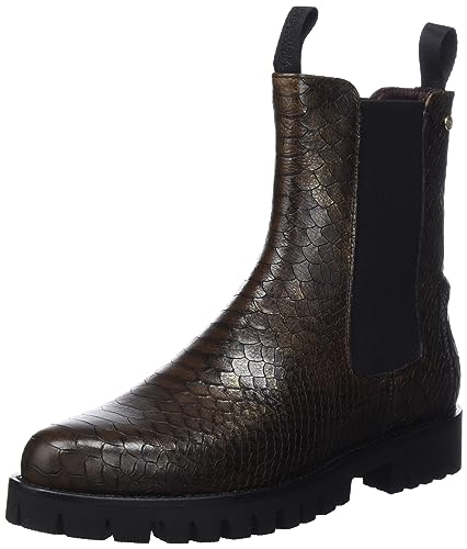 Fred de la Bretoniere Damen MINOU Chelsea Boot, Dark Green, 37 EU von Fred de la Bretoniere