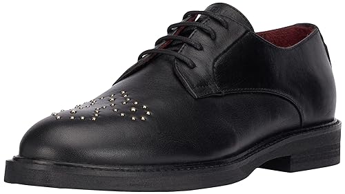 Fred de la Bretoniere Damen Paris Derby with Studs Oxford, Black, 36 EU von Fred de la Bretoniere