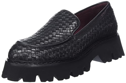 Fred de la Bretoniere Damen ROMEE Woven Loafer, Black, 36 EU von Fred de la Bretoniere