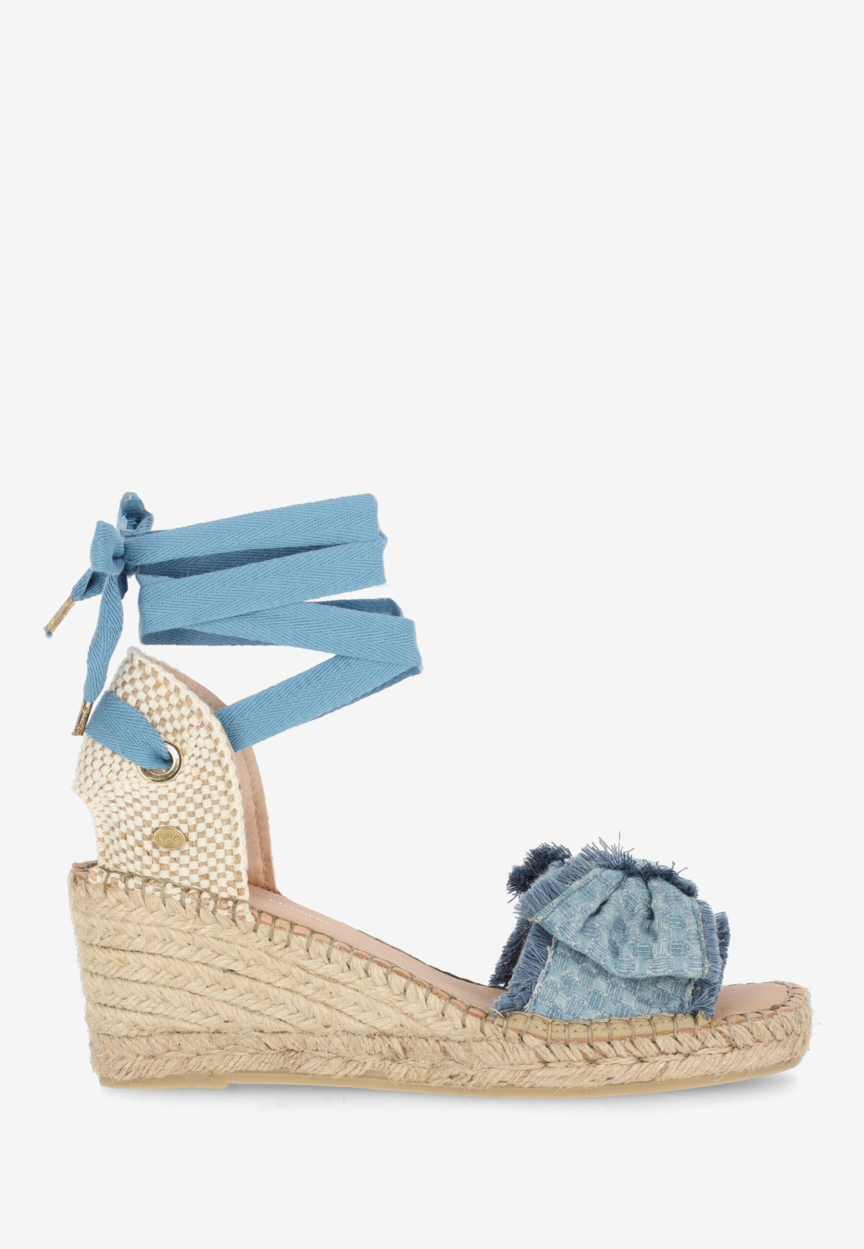 Espadrille Eve Bow Jeans Blue von Fred de la bretoniere