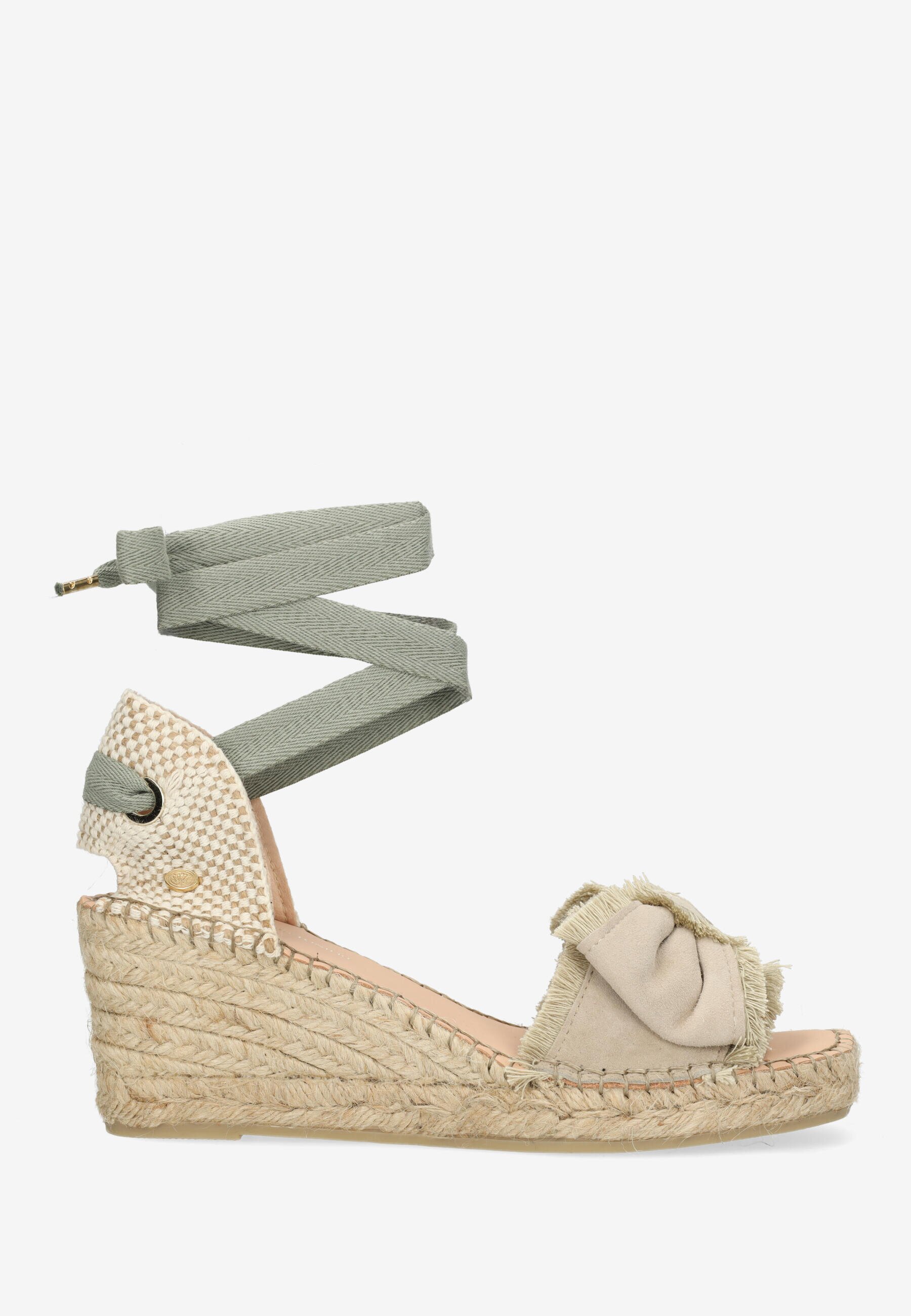 Espadrille Eve Bow Taupe von Fred de la bretoniere