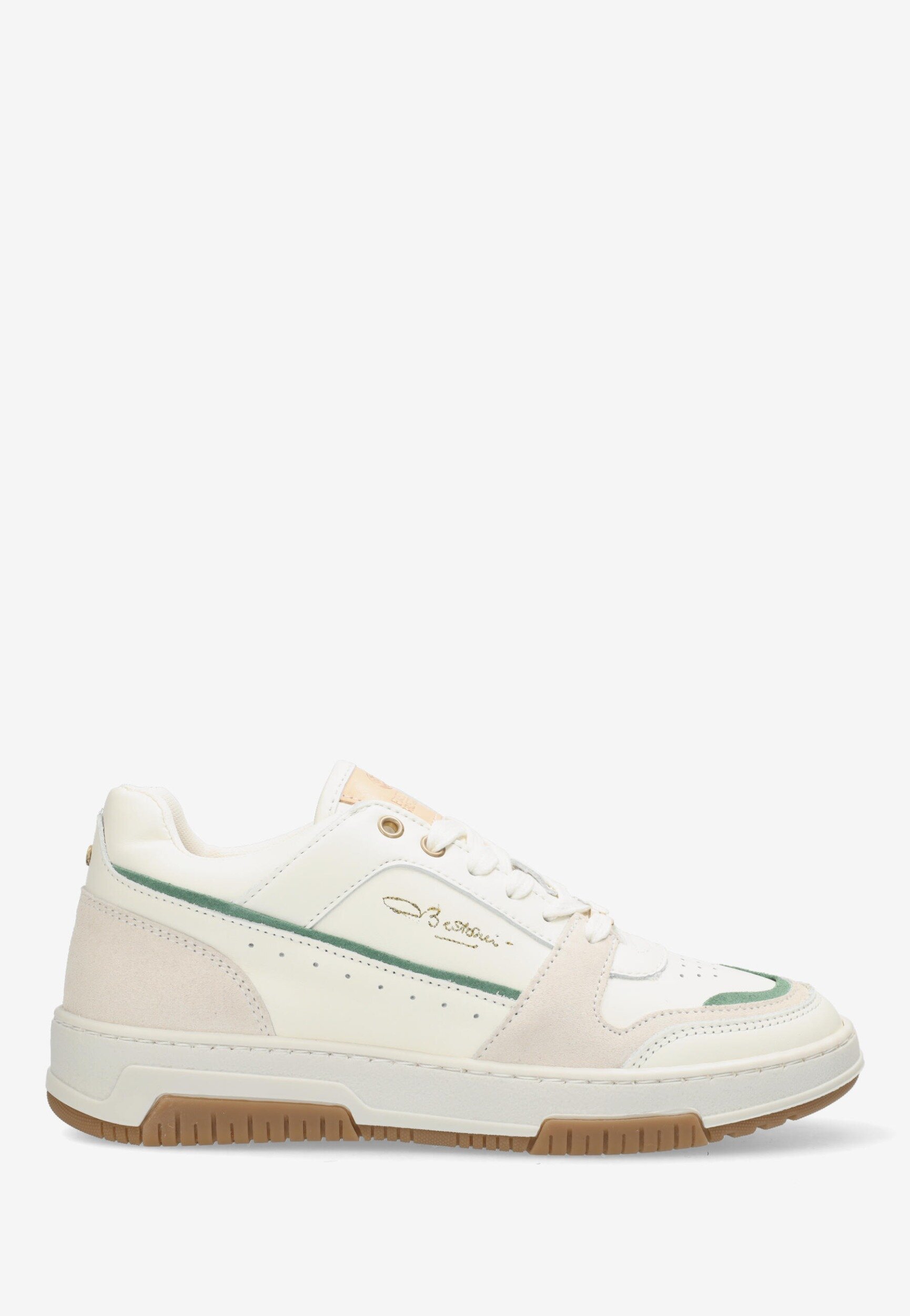 Sneaker Yara Off White/Green von Fred de la bretoniere