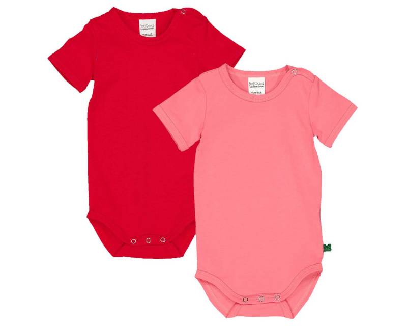 Fred's World by GREEN COTTON Kurzarmbody 1581023901 Mädchen (2-tlg) Babybody mit kurzen Ärmeln, Bodysuit, Babybody, Einteiler, Basic-Body von Fred's World by GREEN COTTON