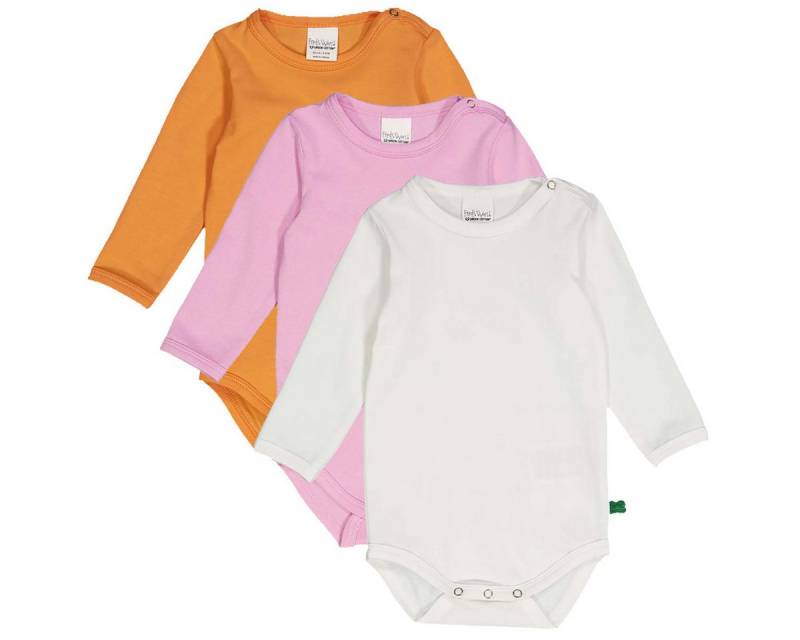 Fred's World by GREEN COTTON Langarmbody 1582056101 Mädchen (3-tlg) Langarm Einteiler, Body, Longsleeve-Body, Bodysuit, Stretchbody von Fred's World by GREEN COTTON