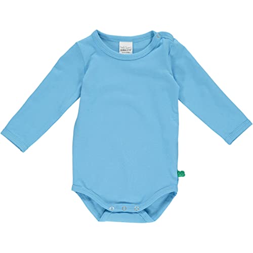 Fred's World by Green Cotton Baby Boys Alfa l/s Body and Toddler Sleepers, Bunny Blue, 80 von Fred's World by Green Cotton