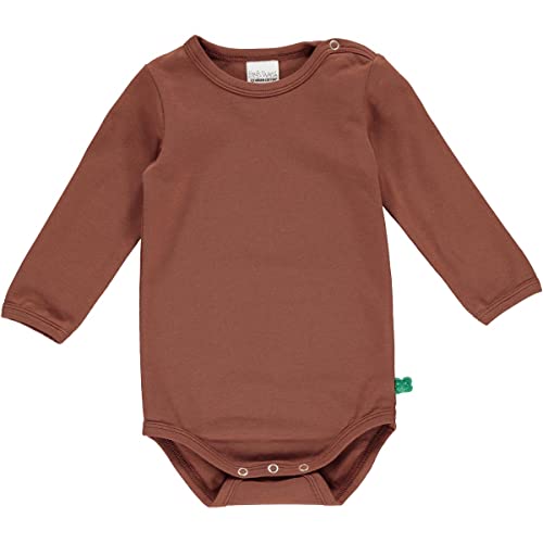 Fred's World by Green Cotton Baby Boys Alfa l/s Body and Toddler Sleepers, Root, 80 von Fred's World by Green Cotton