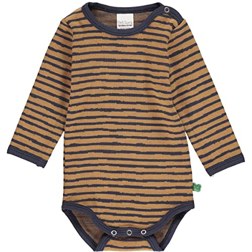 Fred's World by Green Cotton Baby Boys Stripe l/s Body and Toddler Sleepers, Night Blue, 56 von Fred's World by Green Cotton