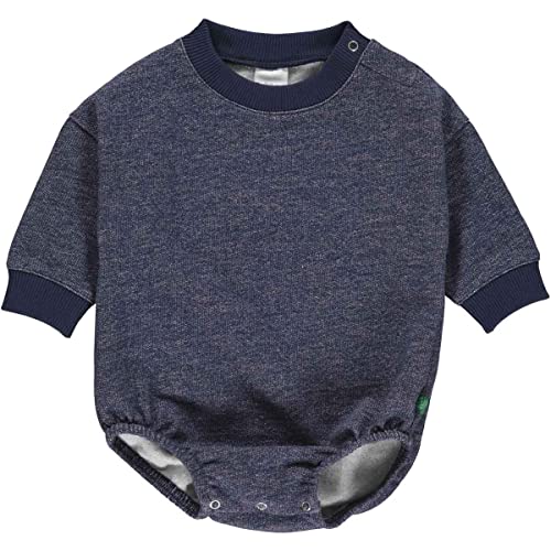 Fred's World by Green Cotton Baby Boys Sweat l/s Body Base Layer, Denim Navy, 80 von Fred's World by Green Cotton