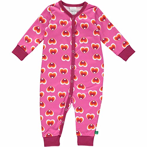Fred's World by Green Cotton Baby Girls Heart Bodysuit and Toddler Sleepers, Fuchsia/Mandarin/Lollipop/Plum, 62 von Fred's World by Green Cotton