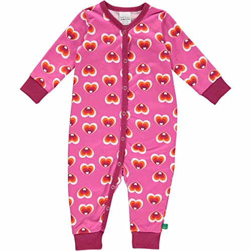 Fred's World by Green Cotton Baby Girls Heart Bodysuit and Toddler Sleepers, Fuchsia/Mandarin/Lollipop/Plum, 86 von Fred's World by Green Cotton