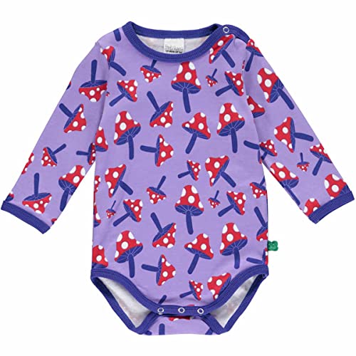 Fred's World by Green Cotton Baby Girls Mushroom l/s Body Base Layer, Paisley/Energy Blue/Lollipop, 56 von Fred's World by Green Cotton