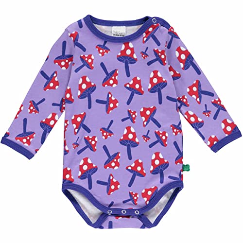 Fred's World by Green Cotton Baby Girls Mushroom l/s Body Base Layer, Paisley/Energy Blue/Lollipop, 80 von Fred's World by Green Cotton