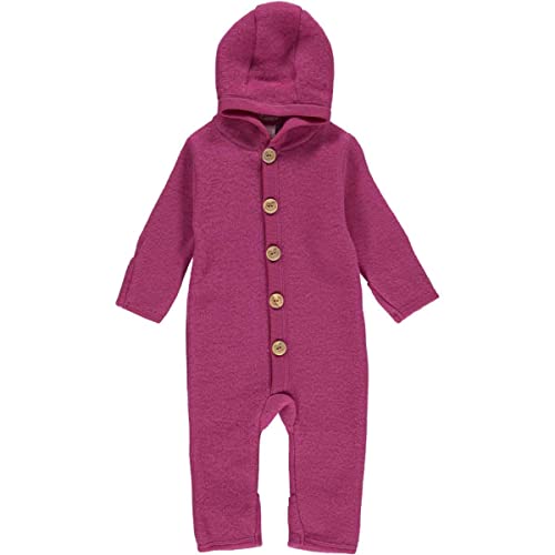 Fred's World by Green Cotton Baby Girls Wool Fleece Suit Snowsuit, Plum, 80/86 von Fred's World by Green Cotton