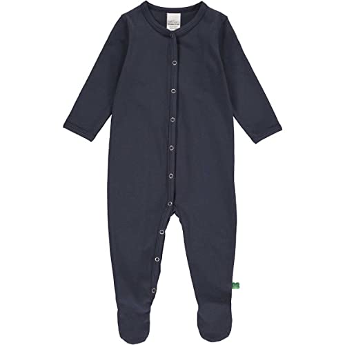 Fred's World by Green Cotton Baby - Jungen Alfa Bodysuit With Feet Baby and Toddler Sleepers, Night Blue, 62 EU von Fred's World by Green Cotton