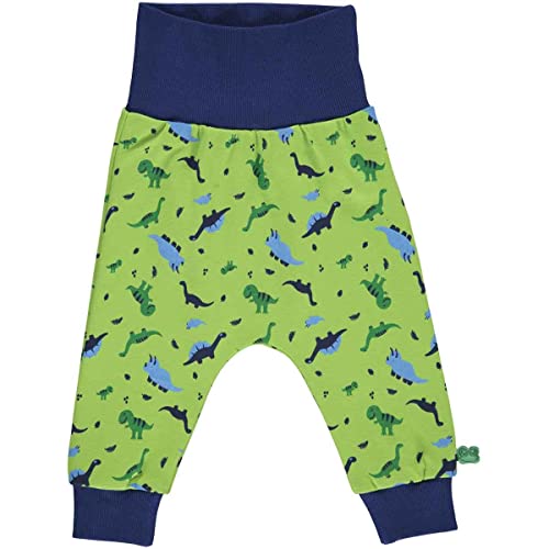 Fred's World by Green Cotton Baby - Jungen Dinosaur Baby Casual Pants, Lime/Happy Blue/Deep Blue/Earth Green, 56 EU von Fred's World by Green Cotton