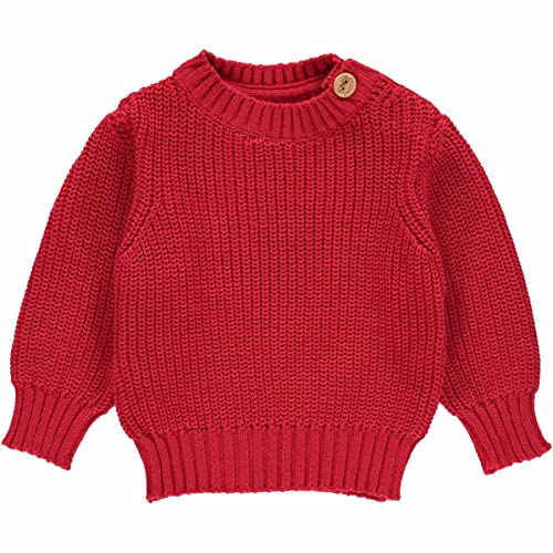 Fred's World by Green Cotton Baby - Jungen Knit Chunky Baby Pullover Sweater, Lollipop, 62 EU von Fred's World by Green Cotton