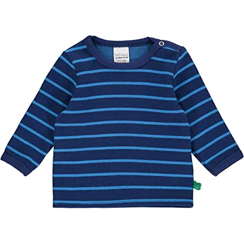 Fred's World by Green Cotton Baby - Jungen Stripe L/S Baby T Shirt, Deep Blue/Happy Blue, 74 EU von Fred's World by Green Cotton