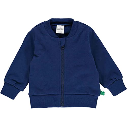 Fred's World by Green Cotton Baby - Jungen Zip Jacket Baby Cardigan Sweater, Deep Blue, 92 EU von Fred's World by Green Cotton