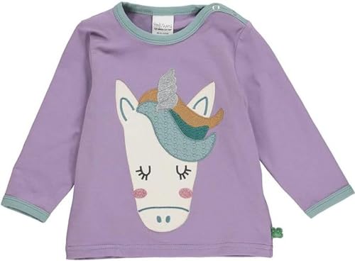 Fred's World by Green Cotton Baby - Mädchen Hello Unicorn L/S Baby T shirts and tops, Orchid, 74 EU von Fred's World by Green Cotton