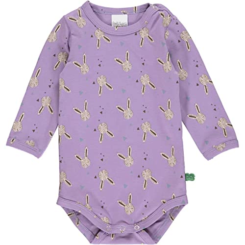 Fred's World by Green Cotton Baby - Mädchen Rabbit L/S Body Baby and Toddler Sleepers, Orchid, 62 EU von Fred's World by Green Cotton