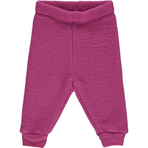 Fred's World by Green Cotton Baby - Mädchen Wool Fleece Baby Casual Pants, Plum, 56 EU von Fred's World by Green Cotton