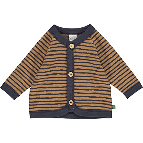 Fred's World by Green Cotton Boy's Stripe Cardigan T-Shirts and Tops, Night Blue, 80 von Fred's World by Green Cotton