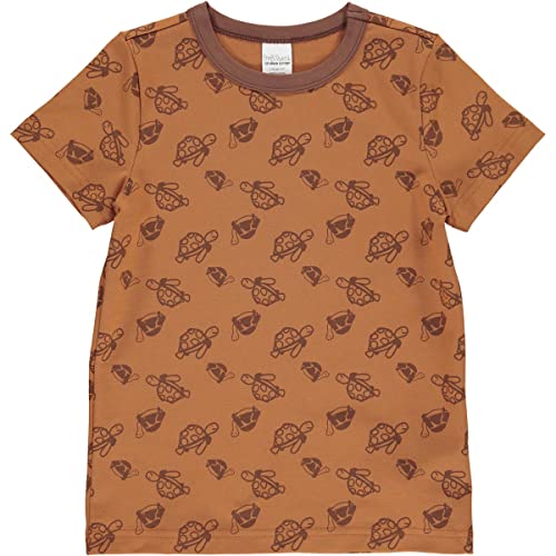 Fred's World by Green Cotton Boy's Turtle s/s T T-Shirt, Wood, 110 von Fred's World by Green Cotton