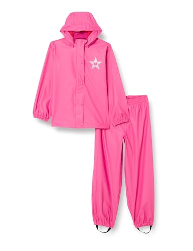 Fred's World by Green Cotton Girl's Rainwear Set Rain Jacket, Fuchsia, 116 von Fred's World by Green Cotton