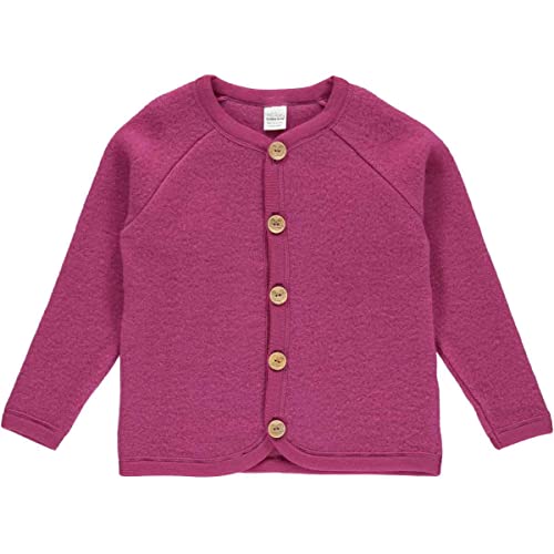 Fred's World by Green Cotton Girl's Wool Fleece Jacket, Plum, 104/110 von Fred's World by Green Cotton