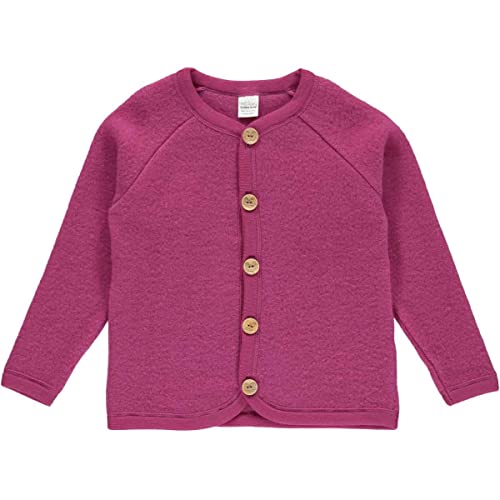 Fred's World by Green Cotton Girl's Wool Fleece Jacket, Plum, 140 von Fred's World by Green Cotton